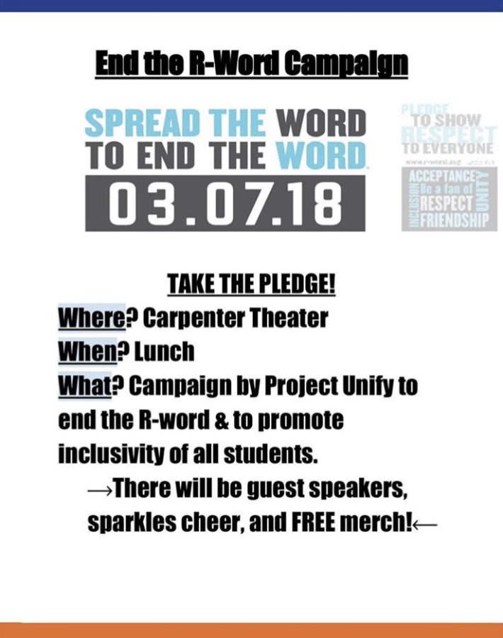 WHS Project Unify brings back End the R Word campaign