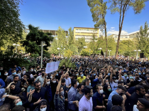 IRAN TAKES TO STREETS: Protests continue on Sept. 20, 2022 in Iran’s largest city, Tehran at Kabir University in hopes of attaining change for women. 