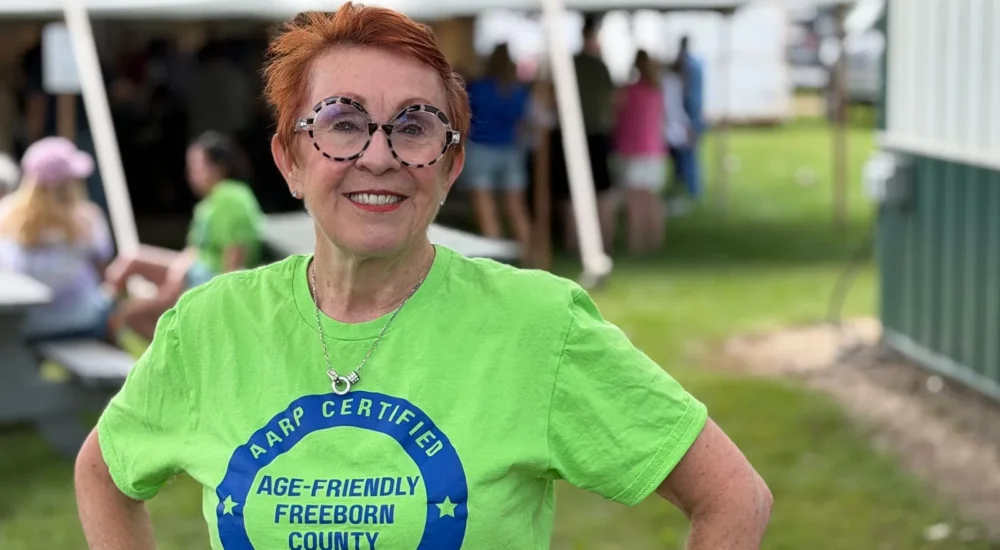 Older adults gathered for a community activity in Albert Lea, Minnesota