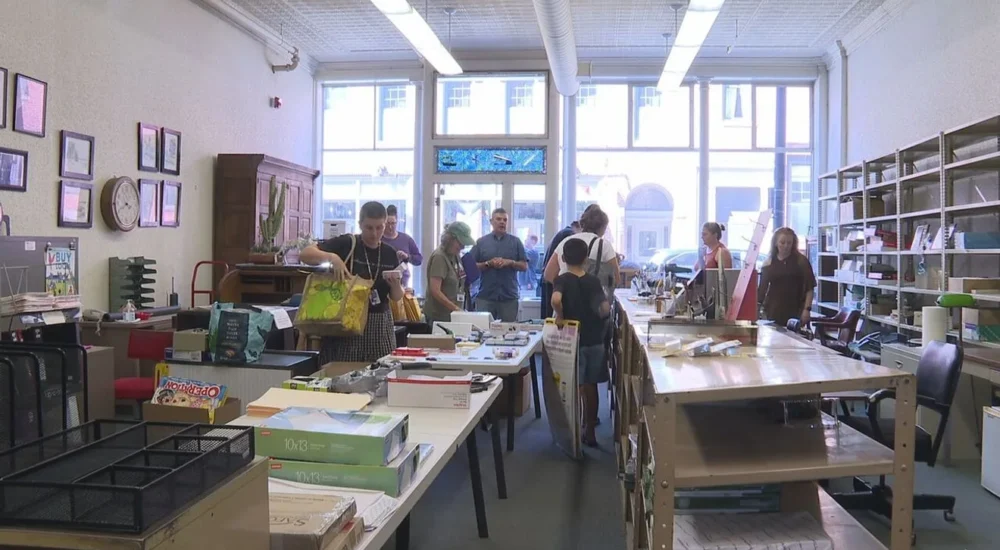 Closing Portland Wigon Office Supplies Store Gives Free Back to School Supplies to Maine Teachers as 94 Year Old Business Prepares to End Run in October